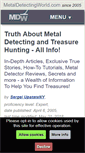 Mobile Screenshot of metaldetectingworld.com